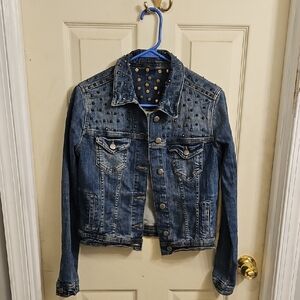 Y2K Studded Blue Denim Jacket